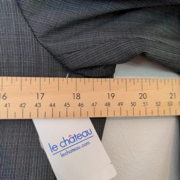 Le Chateau Segal Collection Suit Jacket Mens 38 Grey Made In Italy NWT 100% Wool - Picture 8 of 9